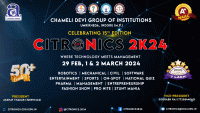 Citronics 2K24 Techno Management Festival Poster